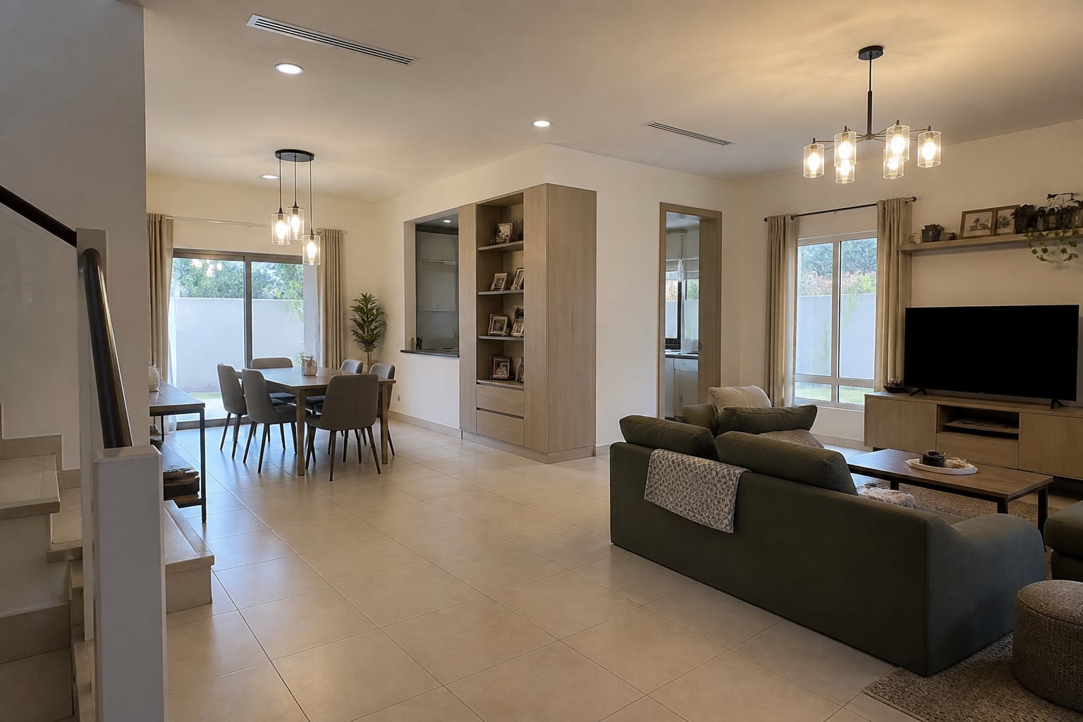 Villa ground-floor renovation idea with connected everyday living zones